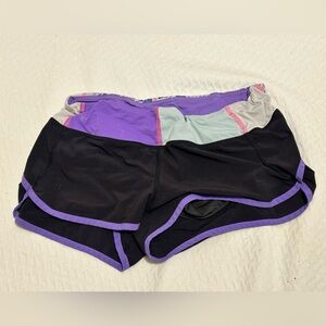 Lulu Lemon Tiny Shorts with adjustable waist. XS-S